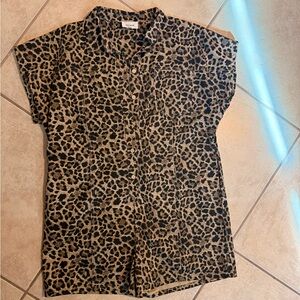 Leopard Print Jumpsuit (never used)